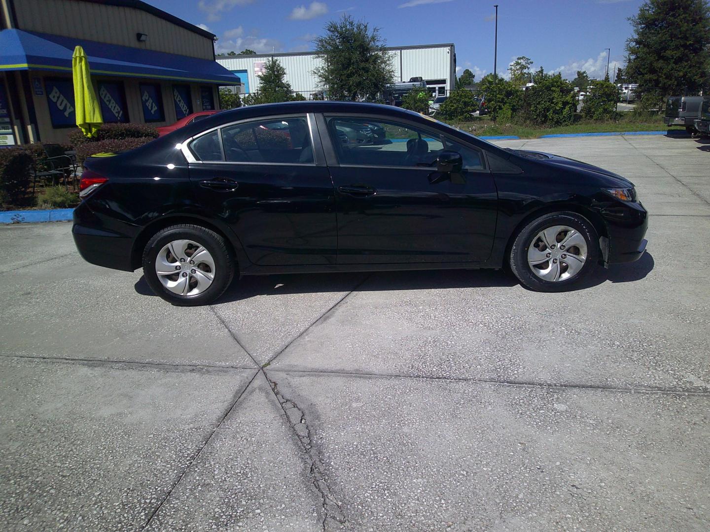 2014 BLACK HONDA CIVIC LX (2HGFB2F53EH) , located at 390 Hansen Avenue, Orange Park, FL, 32065, (904) 276-7933, 30.130497, -81.787529 - Photo#2